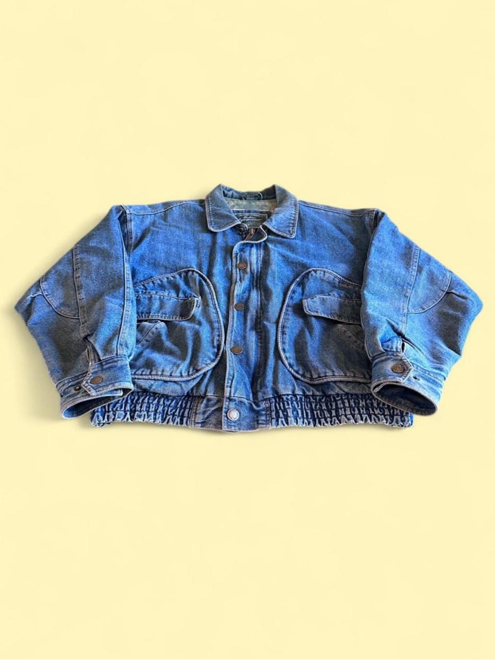 Vintage Urban Equipment Denim Bomber Jacket Aztec Lined Men’s Size M
